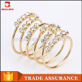 Hot sell women ring jewelry from allibaba com ladies gold long finger ring alloy ring with CZ Cubic zirconia